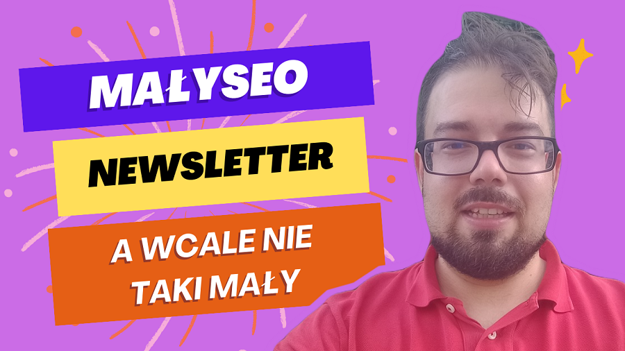 Okładka MałySEO — najlepszego newsletter o SEO w języku polskim