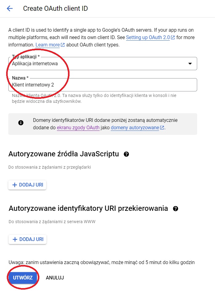 Włączanie GSC API w Google Cloud