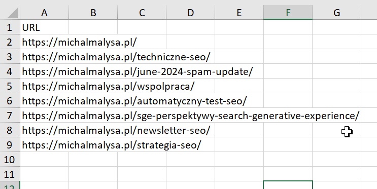 Skrypt do sprawdzania stanu indeksu przez GSC API