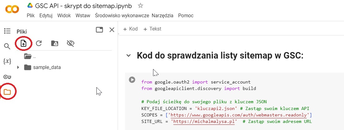 Skrypt do sitemap w GSC
